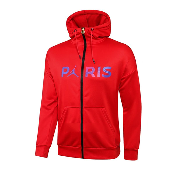 Chaqueta con Capucha Paris Saint Germain 2021-2022 Rojo